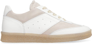 6 Court leather low-top sneakers-1